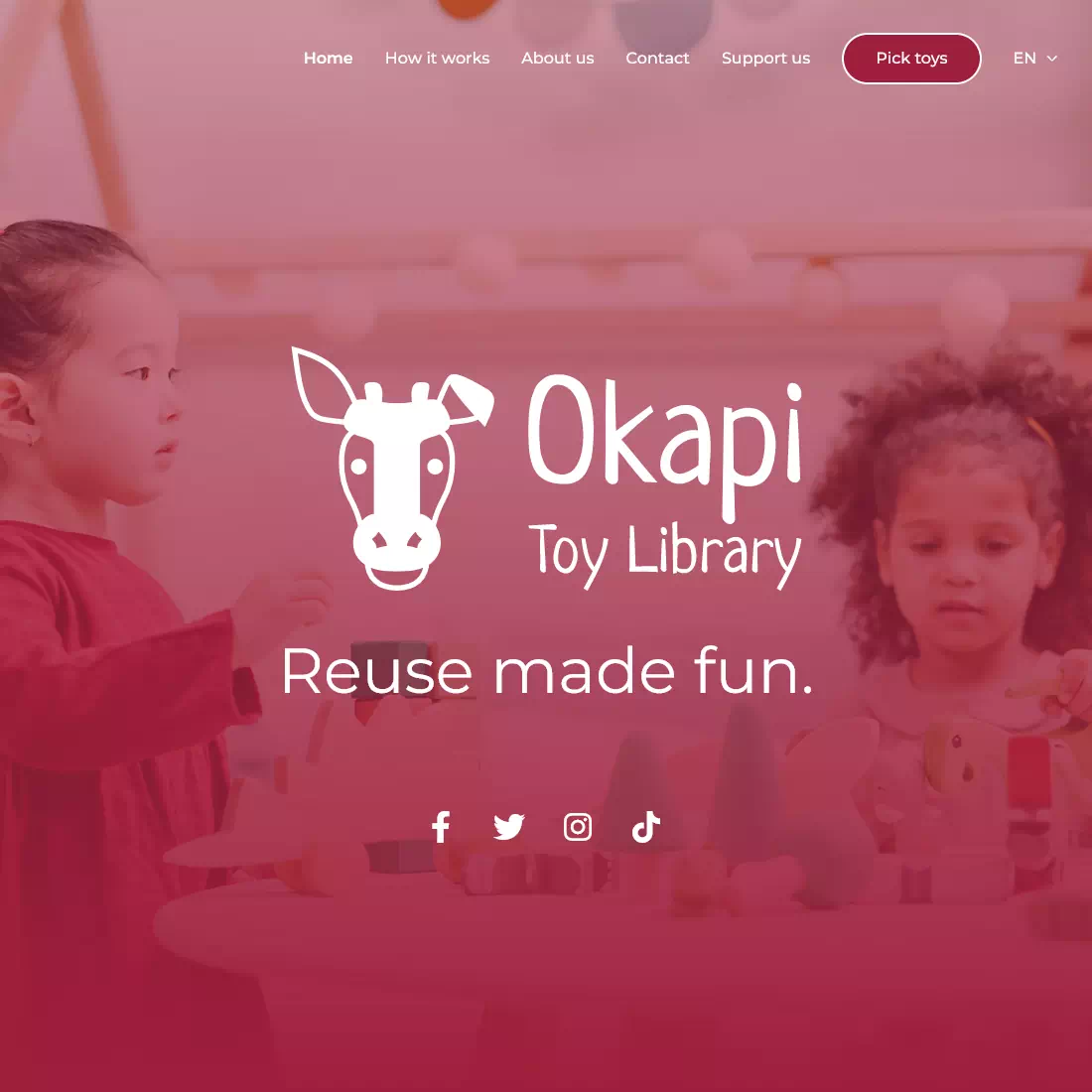 screenshot Okapi Toy Library